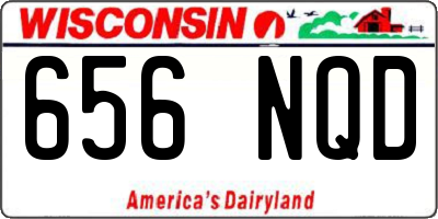 WI license plate 656NQD