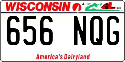 WI license plate 656NQG