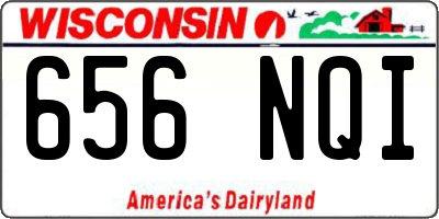 WI license plate 656NQI