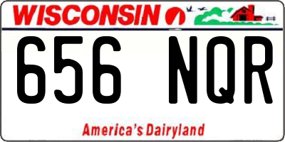 WI license plate 656NQR