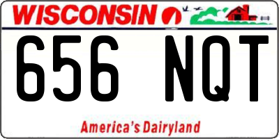 WI license plate 656NQT