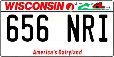 WI license plate 656NRI
