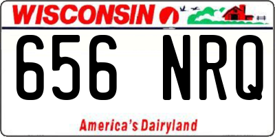 WI license plate 656NRQ