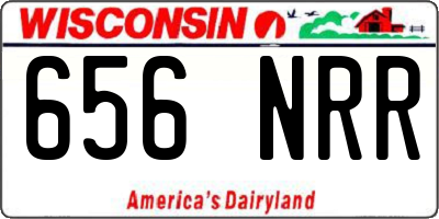 WI license plate 656NRR