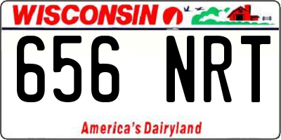 WI license plate 656NRT