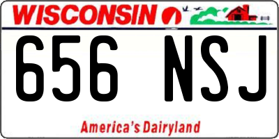 WI license plate 656NSJ