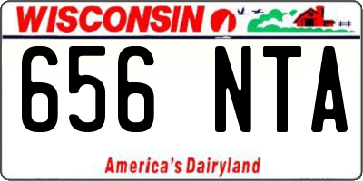 WI license plate 656NTA