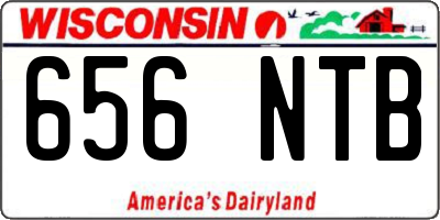 WI license plate 656NTB