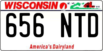 WI license plate 656NTD