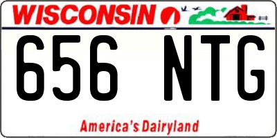 WI license plate 656NTG