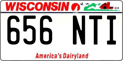 WI license plate 656NTI