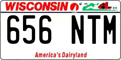 WI license plate 656NTM