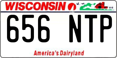 WI license plate 656NTP