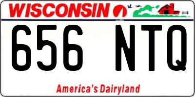 WI license plate 656NTQ