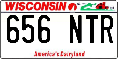 WI license plate 656NTR