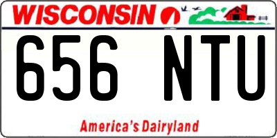 WI license plate 656NTU