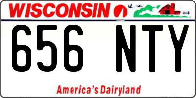 WI license plate 656NTY