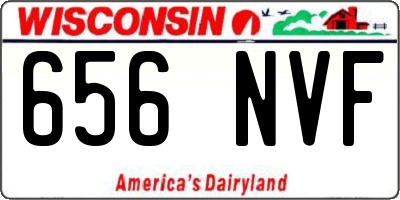 WI license plate 656NVF