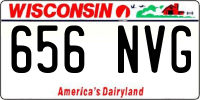 WI license plate 656NVG