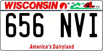 WI license plate 656NVI