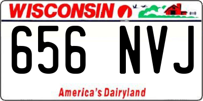 WI license plate 656NVJ
