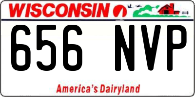 WI license plate 656NVP