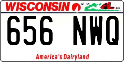 WI license plate 656NWQ
