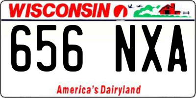 WI license plate 656NXA