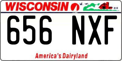 WI license plate 656NXF