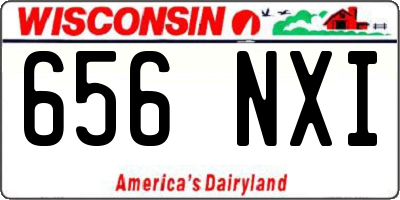 WI license plate 656NXI