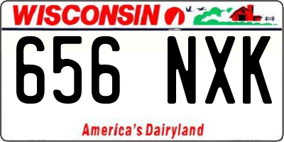 WI license plate 656NXK