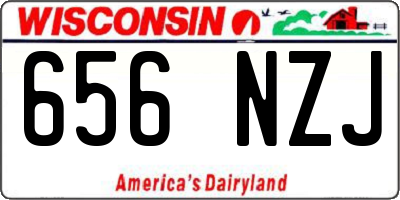 WI license plate 656NZJ