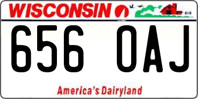 WI license plate 656OAJ