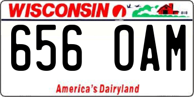 WI license plate 656OAM