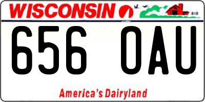 WI license plate 656OAU