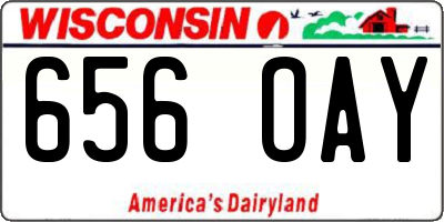 WI license plate 656OAY