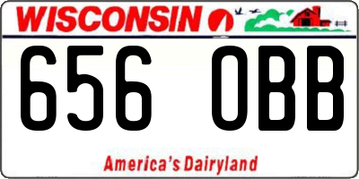 WI license plate 656OBB