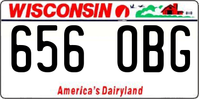 WI license plate 656OBG