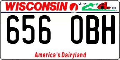 WI license plate 656OBH