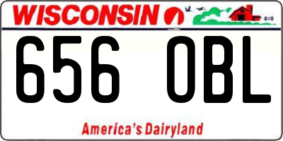 WI license plate 656OBL