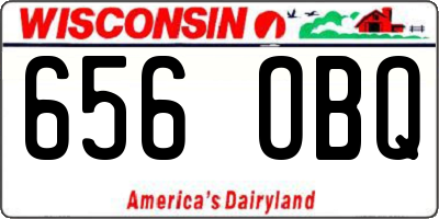 WI license plate 656OBQ