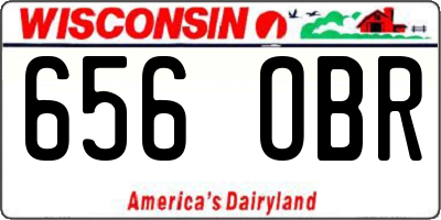 WI license plate 656OBR