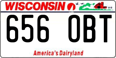 WI license plate 656OBT