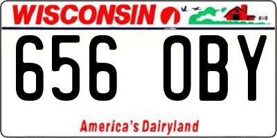 WI license plate 656OBY