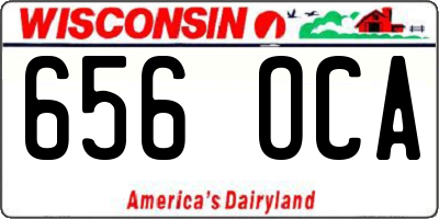 WI license plate 656OCA
