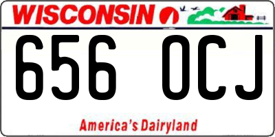 WI license plate 656OCJ