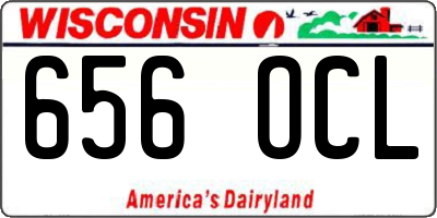 WI license plate 656OCL