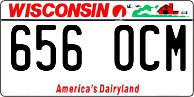 WI license plate 656OCM