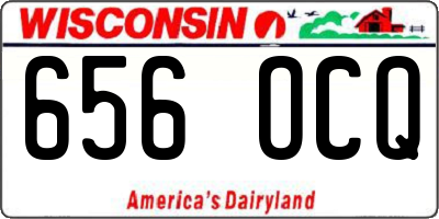 WI license plate 656OCQ