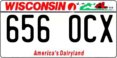 WI license plate 656OCX